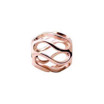 Christina Collect twist rose gold plated tubes/ring 